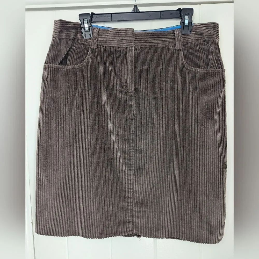 Boden Corduroy Skirt Earthy Dark Academia Barncore Prairiecore Countryside 12L